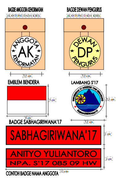 Atribut 6 - Badge dan Emblem